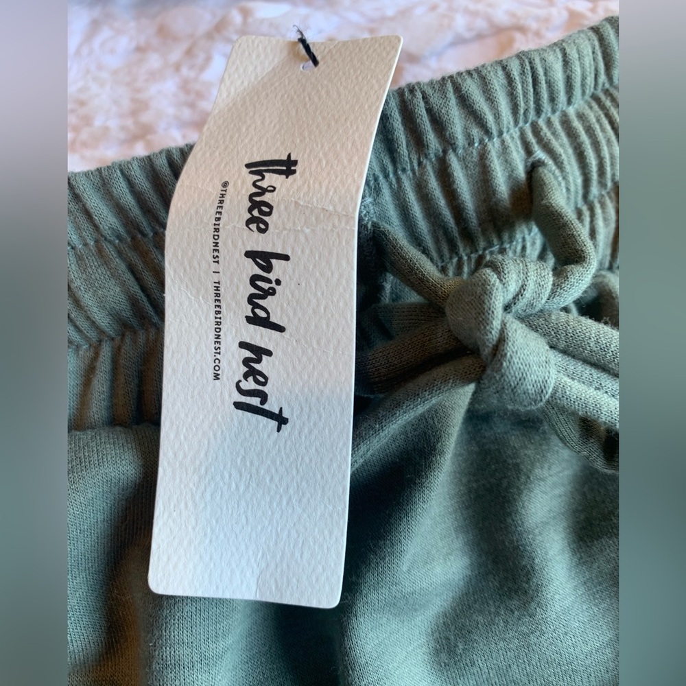 Three Bird Nest Sage Pencil Skirt - Picture 2 of 14